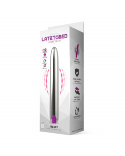 Renee Vibrador 10 Funciones 185 cm USB Plata