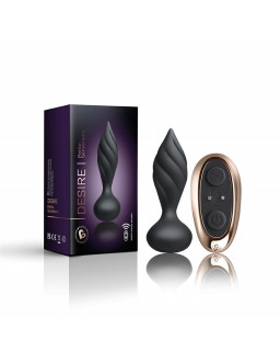 Plug Anal con Control Remoto Petite Sensations Desire Negro