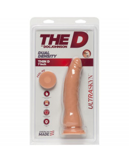 Dildo Dual Density Thin D 7 Ultraskyn Vainilla