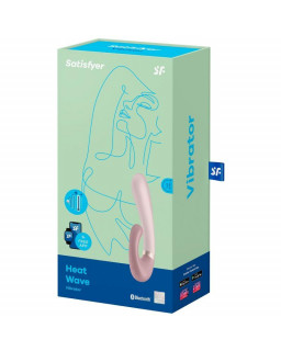 Heat Wave Vibrador con Efecto Calor Mauve con APP