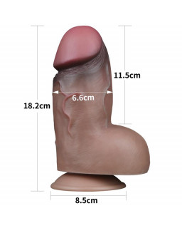 Dildo Doble Capa Silicona Platinum 7