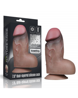 Dildo Doble Capa Silicona Platinum 7