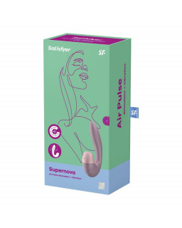 Supernova Old Rose Succionador y Vibrador Super Flexible USB