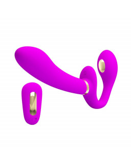 Thunderbird Vibrador para Parejas sin Arnes con Control Remoto