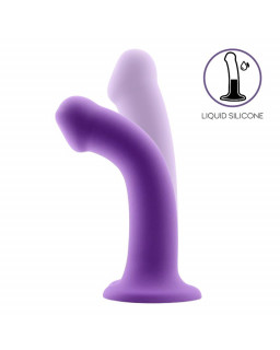 Bouncy Dildo Silicone Flexible Hiper Flexible 75 19 cm Talla L Purpura