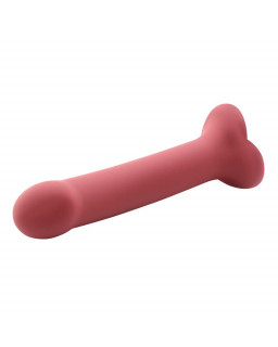 Bouncy Dildo Silicona Liquida Hiper Flexible 7 18 cm Talla M Burgundy