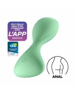 Trendsetter Plug Anal con Vibracion y APP Verde Claro