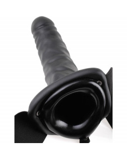 Fetish Fantasy Series Arnes Vibrador Hueco de 20 cm Negro