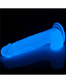 Dildo Lumino 75 Luz Azul