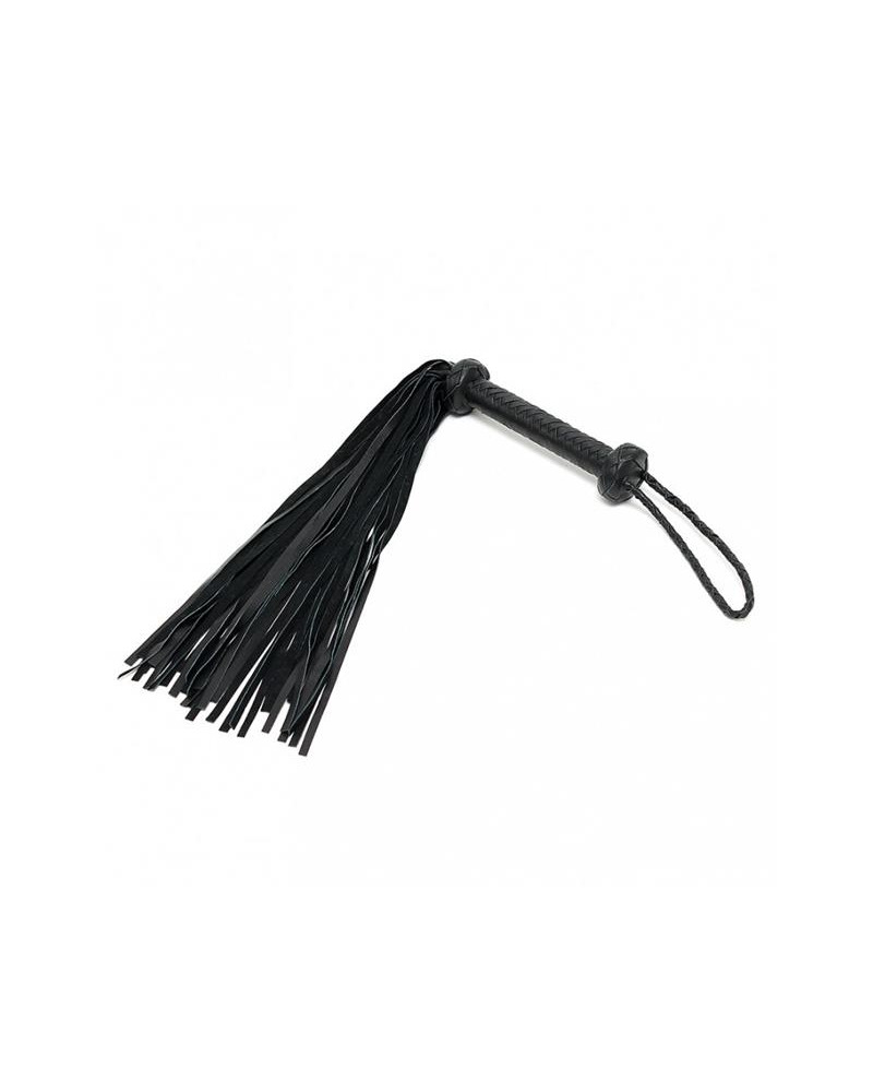 Flogger Trenzado Cuero Negro