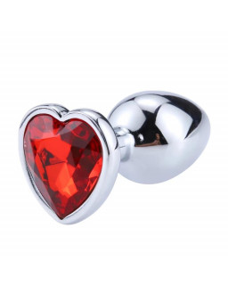 Plug anal Base Corazon Red Scarlet Talla L