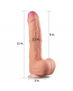 Dildo Nature 11 Dual Layer Natural