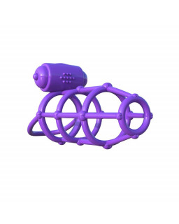 Fantasy C Ringz Anillo Vibrador Jaula del Climax Purpura