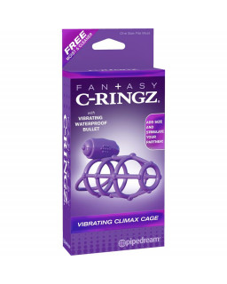 Fantasy C Ringz Anillo Vibrador Jaula del Climax Purpura