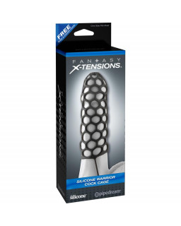 Fantasy X tensions Silicone Warrior Cock Cage Bla