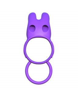 Fantasy C Ringz Anillo Vibrador Rabbit Doble Purpura