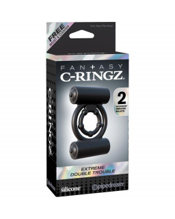 Fantasy C Ringz Anillo Extem Double Trouble Color Negro