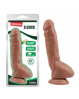 Dildo Dual Density Fashion Dude 23 x 43 cm Bronceado