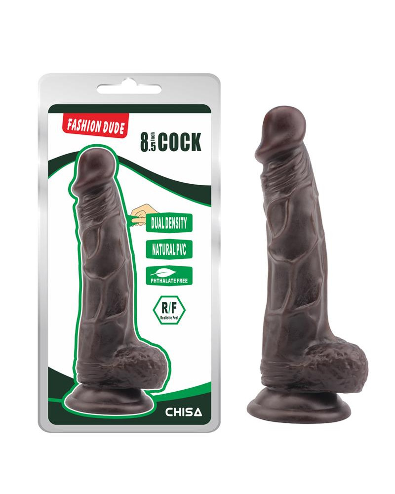 Dildo Dual Density Fashion Dude 21 x 41 cm Marron