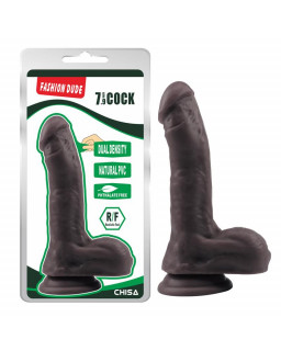 Dildo Dual Density Fashion Dude 205 x 45 cm Marron