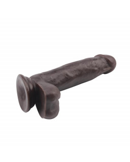 Dildo Dual Density Fashion Dude 178 x 4 cm Marron