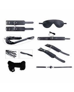 Secret Desires Black Kit de 8 Piezas BDSM