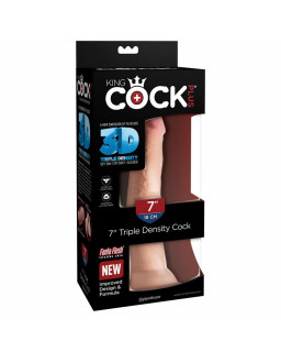 3D Dildo Triple Densidad Plus 7 Natural