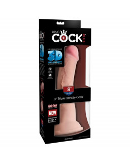 3D Dildo Triple densidad Plus 8 Natural