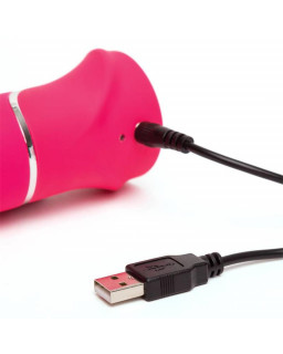 Vibrador Thrusting Realistic USB Rosa