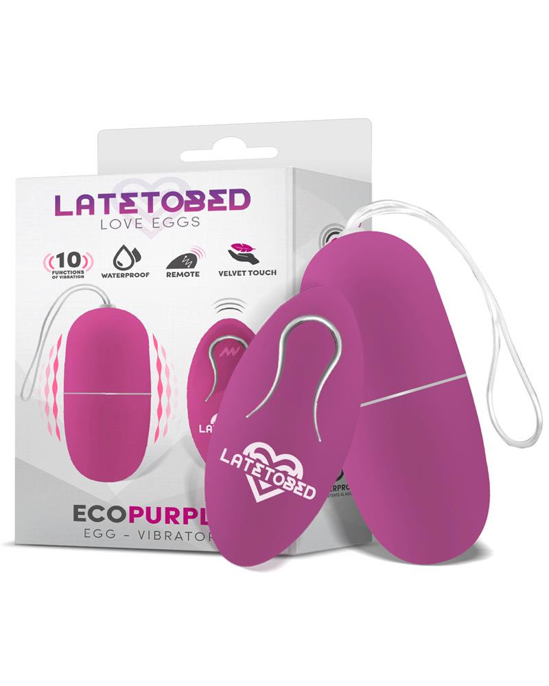 Ecopurple Huevo Vibrador con Control Remoto