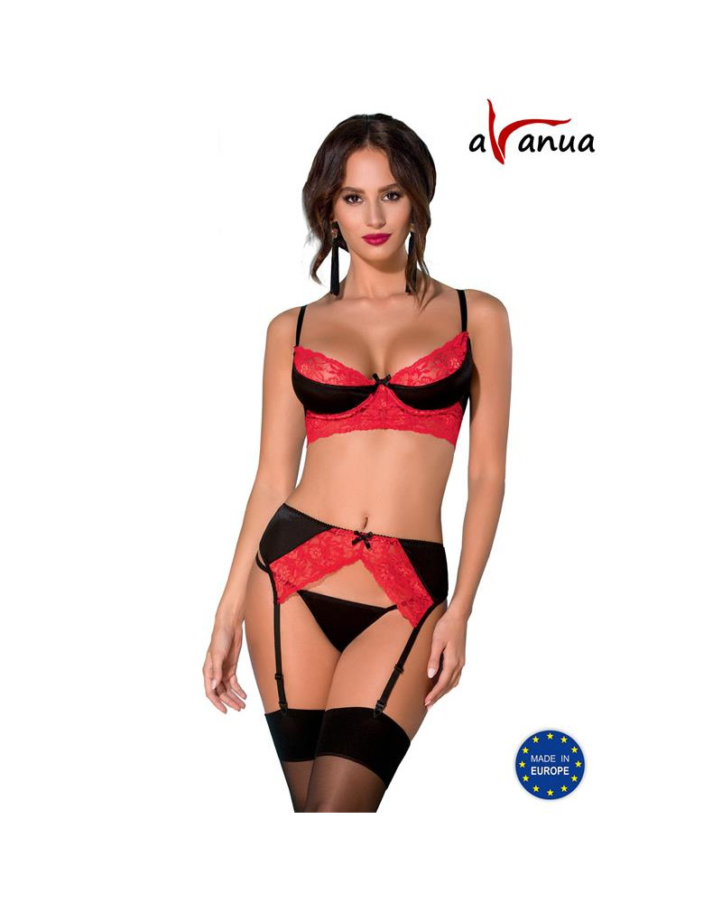 ODINA Set Negro Rojo