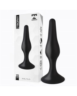 Trophy Plug Anal 15 cm Silicona Negro