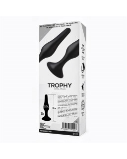 Trophy Plug Anal 15 cm Silicona Negro