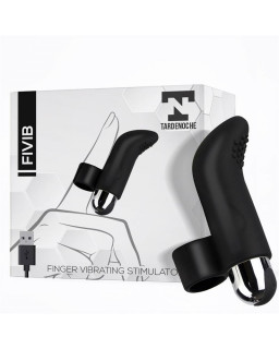 Fivib Estimulador de Dedo USB Silicona Negro