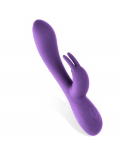 Mauve Vibrador Unibody Silicona Liquida USB Purpura