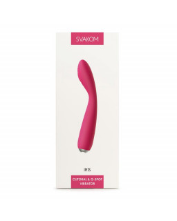 Iris Vibrador Punto G USB Silicona Rojo Ciruela