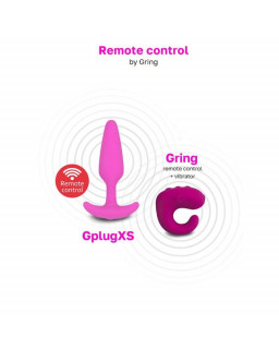 Plug Anal con Vibacion Gplug XS Sunny Raspberry