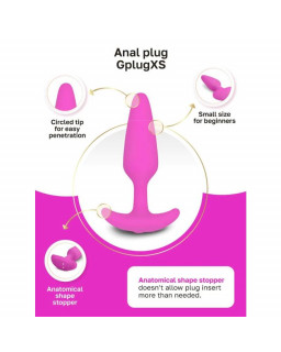 Plug Anal con Vibacion Gplug XS Sunny Raspberry