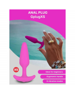 Plug Anal con Vibacion Gplug XS Sunny Raspberry