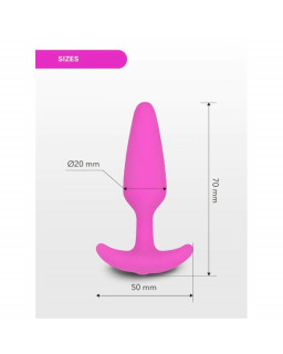 Plug Anal con Vibacion Gplug XS Sunny Raspberry