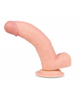 Slidy Dildo Realista Dual Layer Retractil y Orientable 8