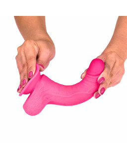 Slidy Dildo Realista Dual Layer Retractil y Orientable 7