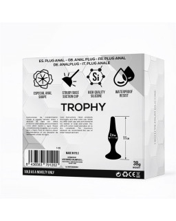 Trophy Plug Anal 11 cm Silicona Negro