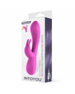 Mauve Vibrador Unibody Silicona Liquida USB Rosa