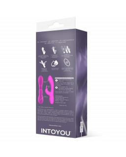 Mauve Vibrador Unibody Silicona Liquida USB Rosa