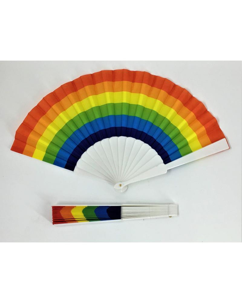 Abanico Plastico Bandera LGBT