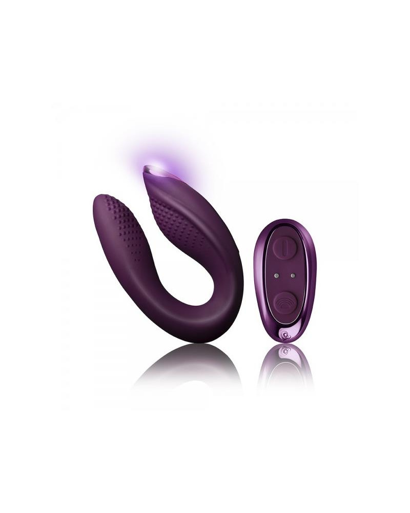 Vibrador para Parejas Rock Chick Diva Purpura