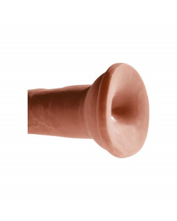 Dildo Triple Densidad 8 Bronceado