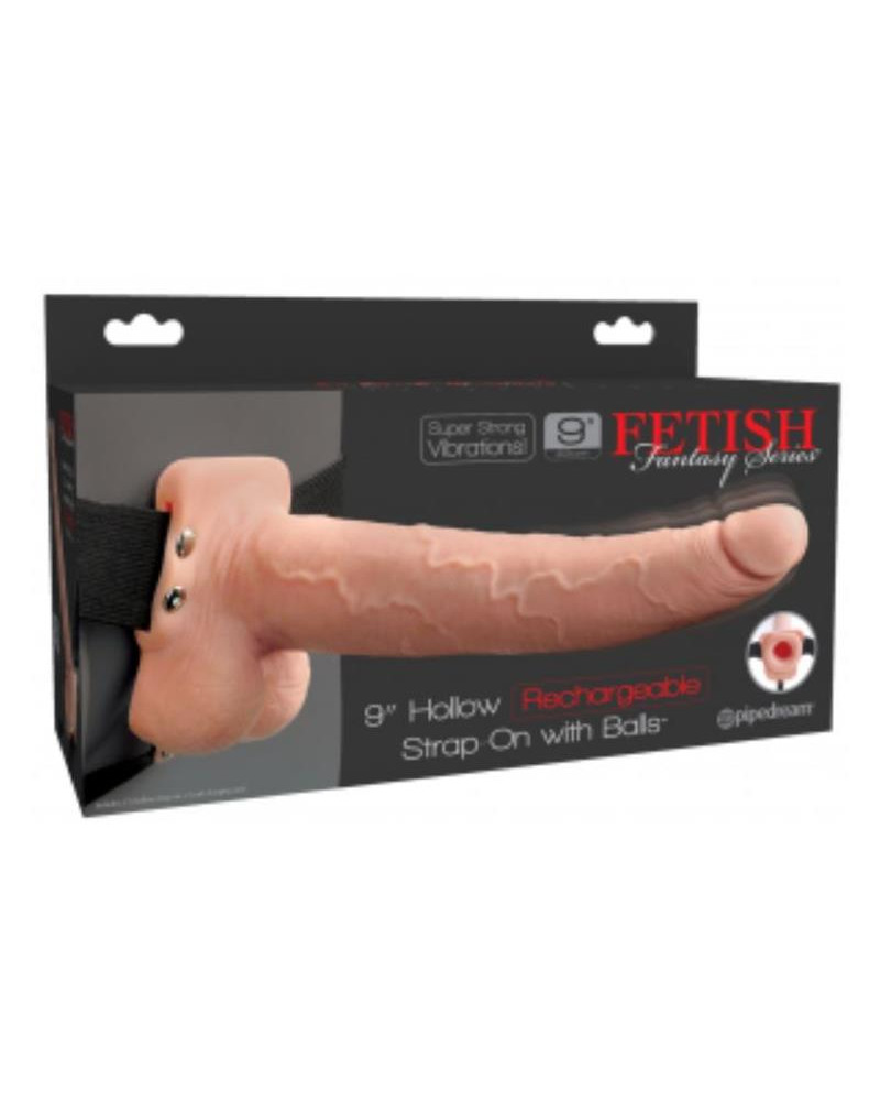 Arnes Elastico con Dildo Hueco 9 10 Funciones Vibracion USB Natural