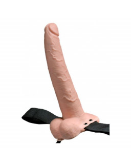 Arnes Elastico con Dildo Hueco 9 10 Funciones Vibracion USB Natural